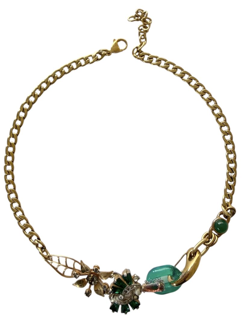 שרשרת גלאם ירוק